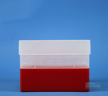 Kunststoffboxen EPPi Box, 96mm, rot, Deckel mit Hoehenanschlag fuer 80mm Gesamthoehe